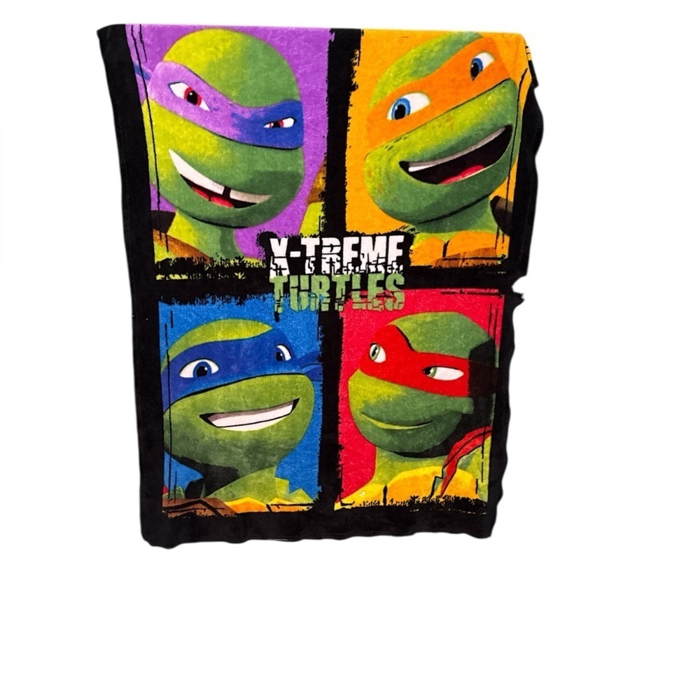 Teenage Mutant Ninja Turtles Throw Blanket Soft Fleece TMNT 50"x 34"